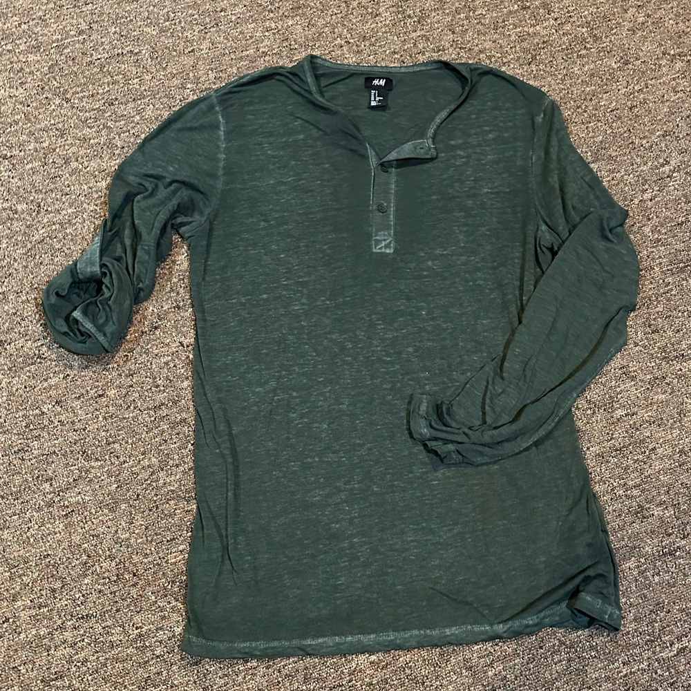 H&M Men’s Long & 3/4 Sleeve Shirt - Small